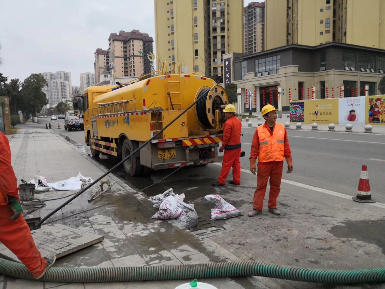 长清排污管道清淤-管道清洗
